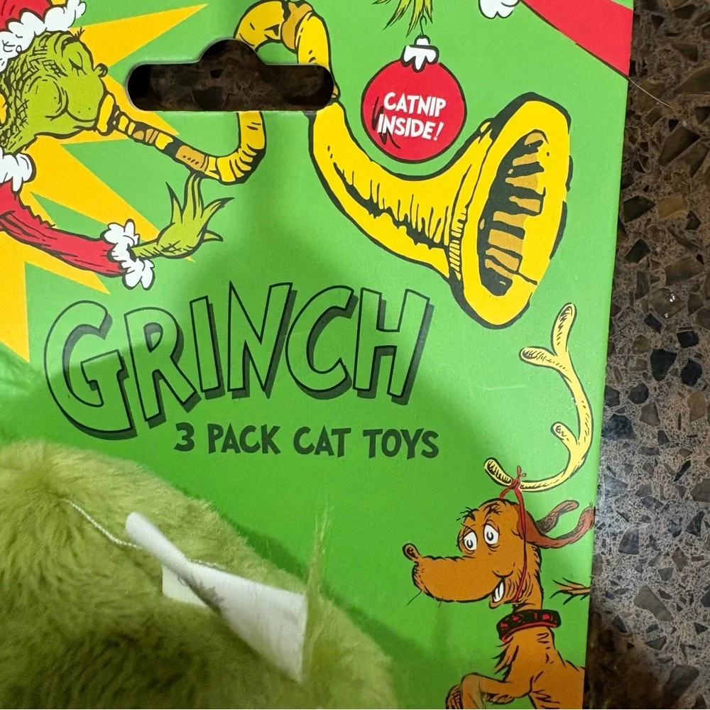 ‼️5 FOR $15‼️ NWT 2 Christmas Grinch and Mouse Cat Toys